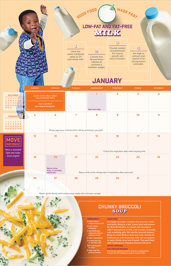 2020 WIC Calendar January