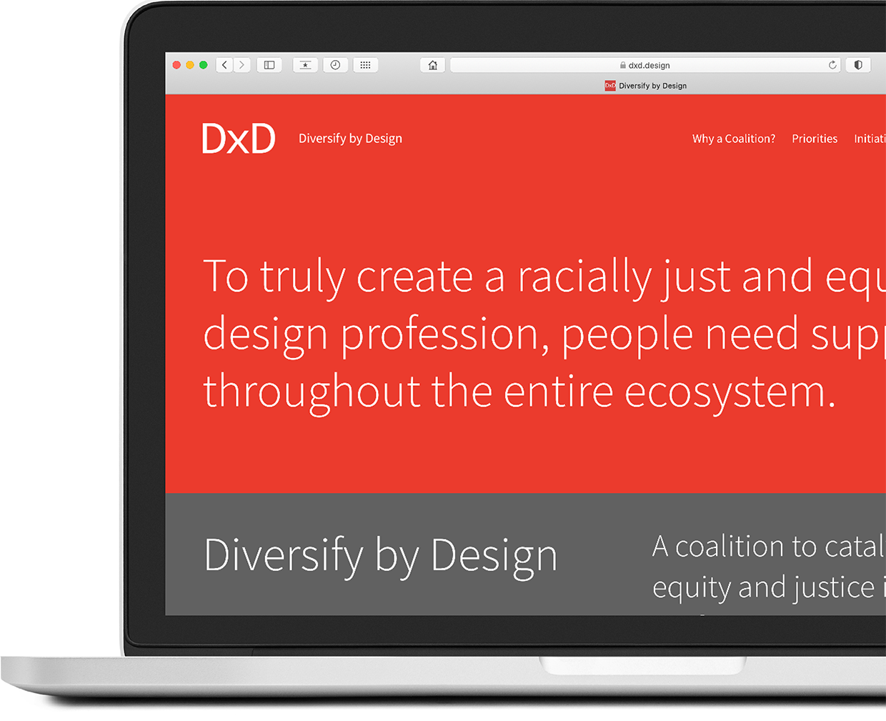 Diversify by Design homepage